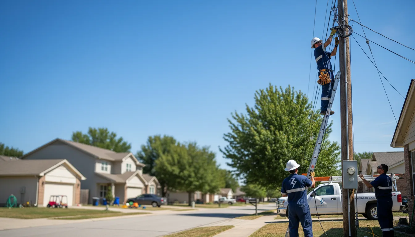 Residential electrician providing installation services in Lenox, MO